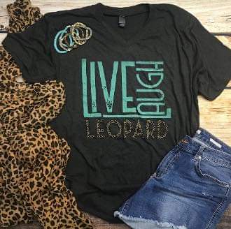 Live Laugh Leopard T-shirt