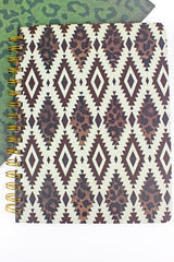Aztec Leopard Wirebound Hardcover Journal